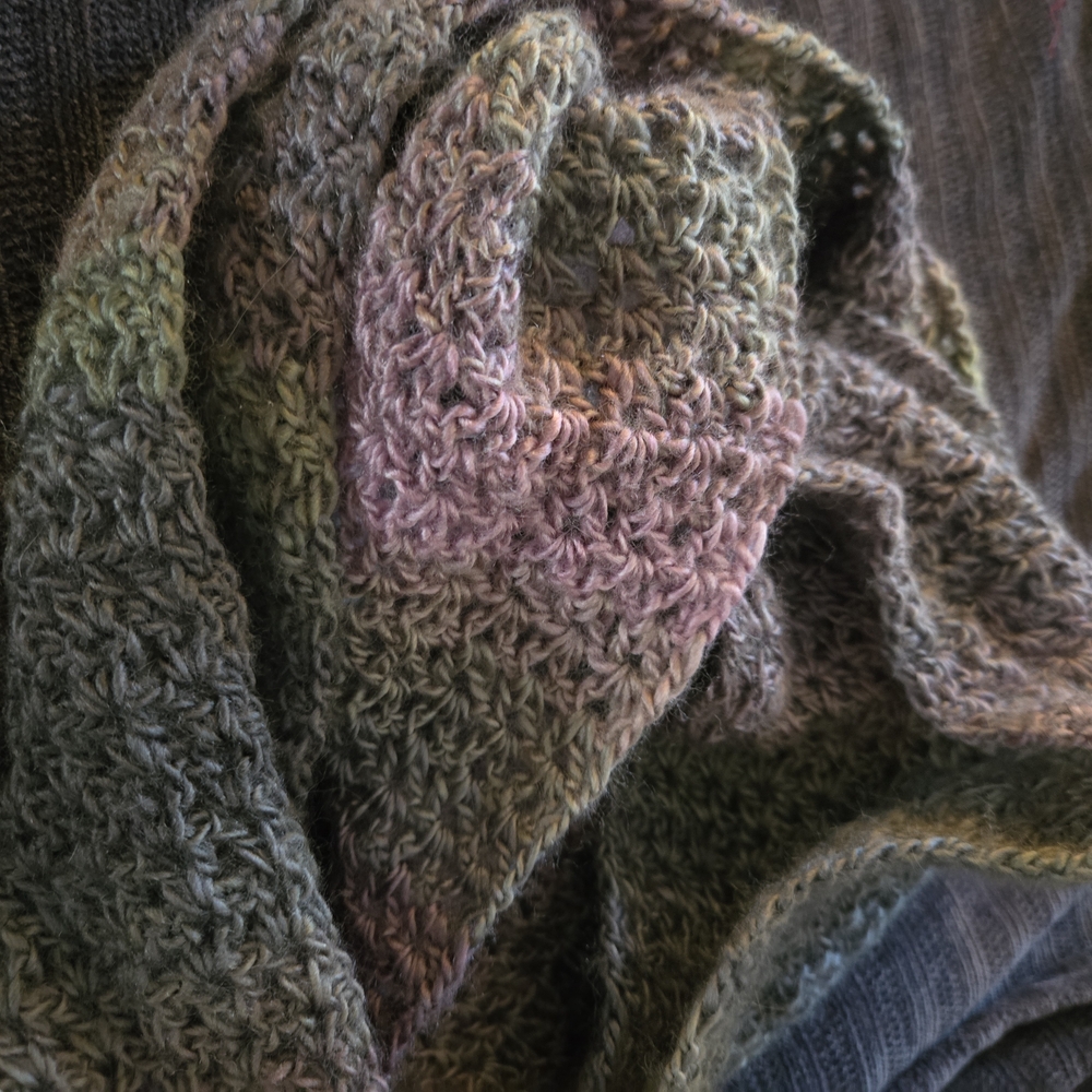 Multicolor Crochet Scarf - Picture 5 of 6